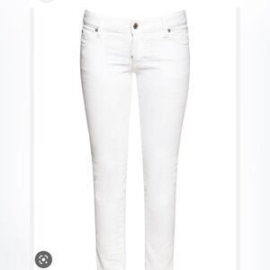 Dsquared2 logo-patch White straight cut jeans - Size 6
